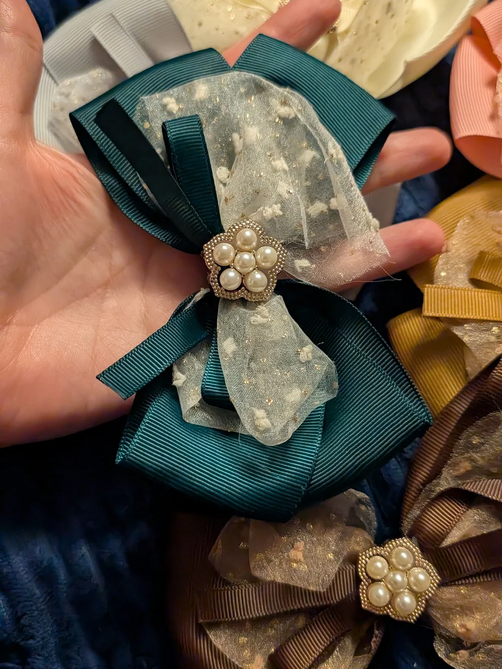 11 New Stacked Bow Headband Set in Mixed Colors